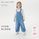新品 2026年春装 551525 宝宝连体裤 马克珍妮女童爱心纯棉牛仔背带裤