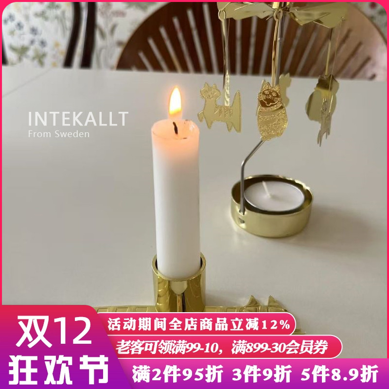 北欧进口烛台Lisa猫旋转烛台