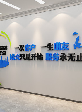 博尼亚企业文化墙面布置亚克力