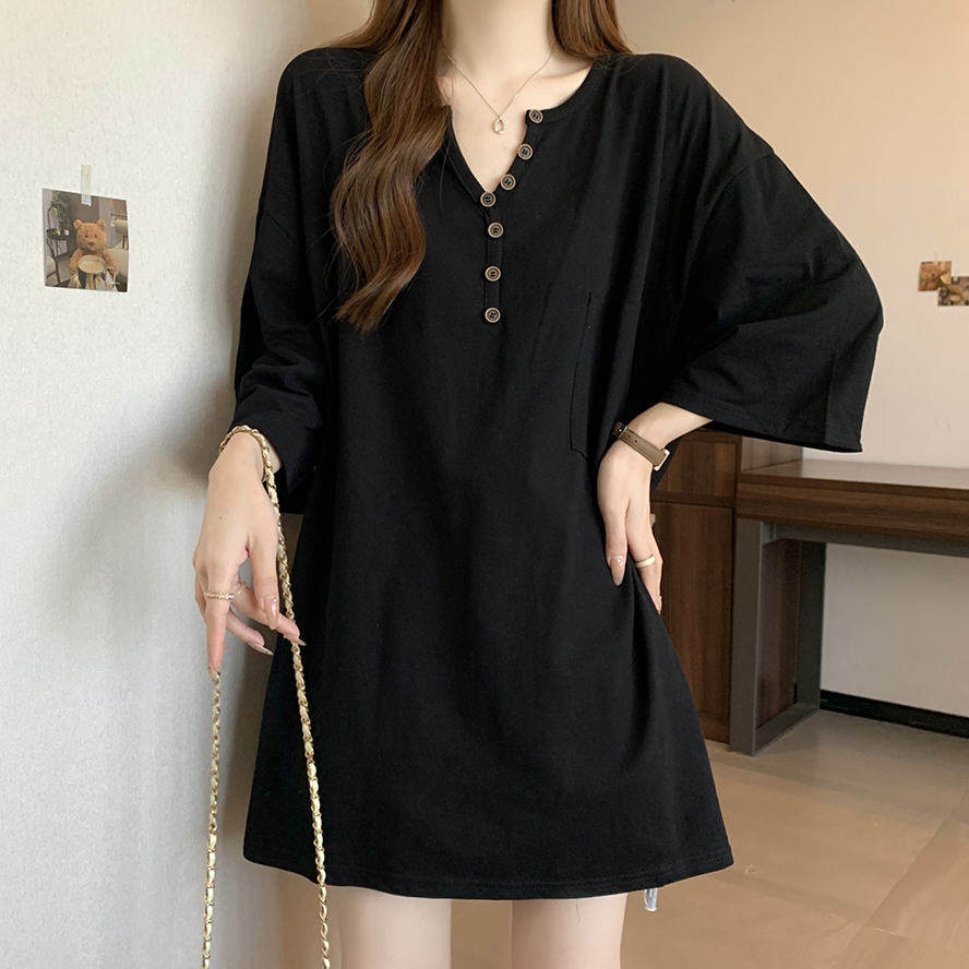 300斤特大码女中长款显瘦上衣