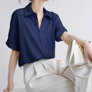 短袖 定制300斤特大码 350显瘦通勤160胖MM雪纺衬衫 夏季 上衣250 女装