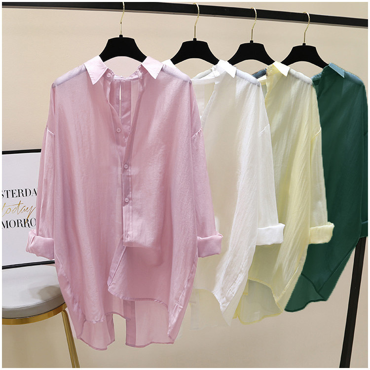 定制300斤特大码女装春夏350显瘦冰丝上衣中长款空调防晒衬衫250