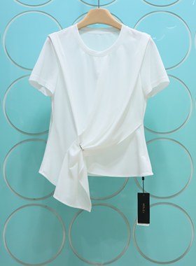 MRER莫乂义 专柜正品夏季新款休闲圆领短袖套头上衣T恤R5B80221