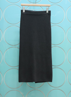 MRER莫乂义2025专柜正品冬季新款针织开叉羊毛裙半身裙R3D59921