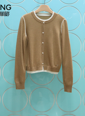 YSING衣香丽影专柜正品2025冬季新款拼接套头羊毛针织衫141019026