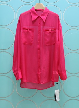 MRER莫乂义    专柜正品春季新款翻领百搭简约衬衫上衣女R5A22085