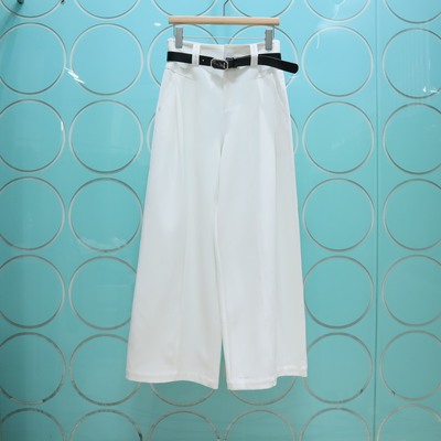 MRER莫乂义 专柜正品春季新款腰带高腰直筒阔腿休闲裤女R5C74133