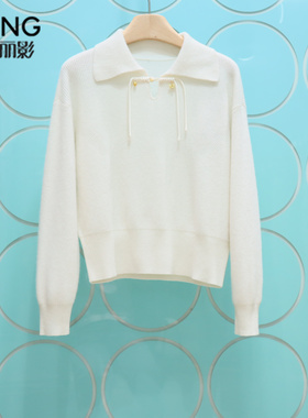 YSING衣香丽影专柜正品2025冬季新款绳扣绵羊毛针织衫141019020