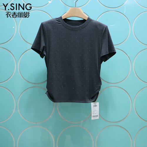 YSING衣香丽影专柜正品2026夏季新款短袖圆领显瘦上衣150721203