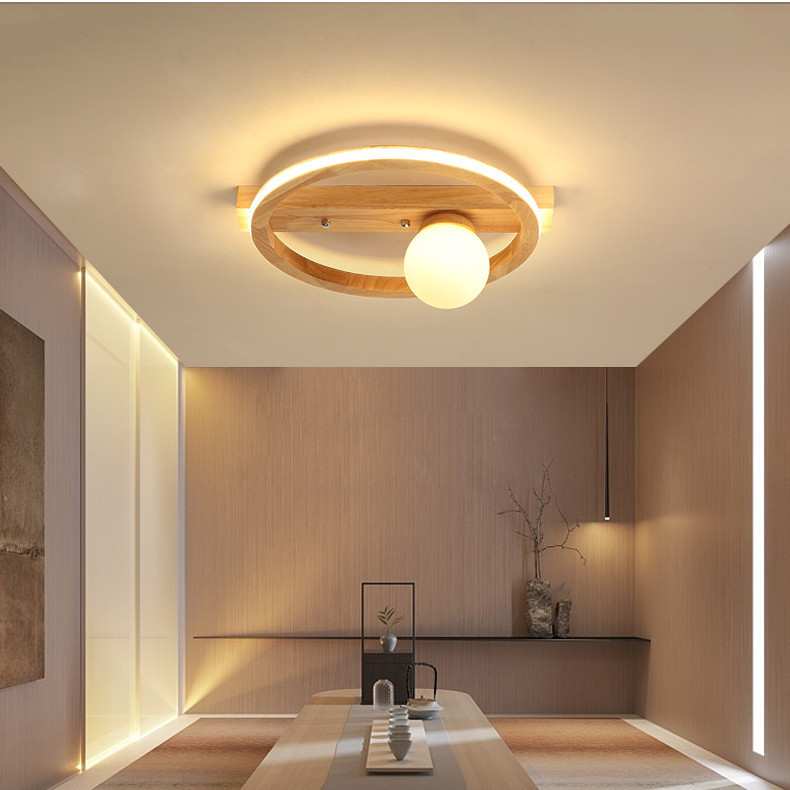 北欧风格简约现代客厅餐厅灯创意个性卧室圆形led吸顶灯具X2022