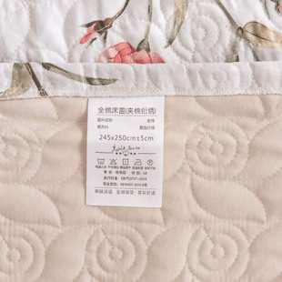 新款欧式夹棉床裙床笠四件套直销 外贸纯棉素色纽扣套件床品