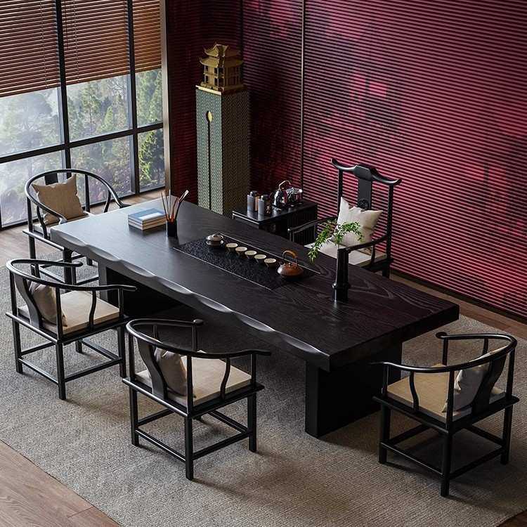 实木泡茶桌椅组合新中式大板茶台办公室禅意家用黑色茶室现代简约,玩具/童车/益智/积木/模型,毛绒/玩偶/公仔/布艺类玩具,淘宝优惠券,粉丝福利购,淘宝优惠卷