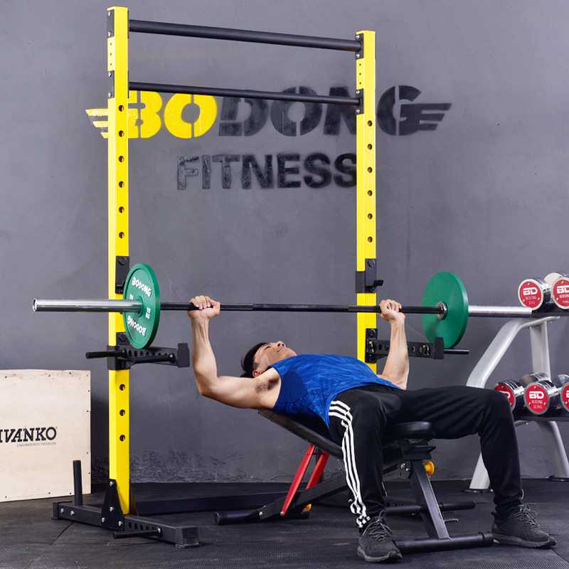 斯博锐家用深蹲架自由半框式引体向上高低双杠卧推器举重杠铃架