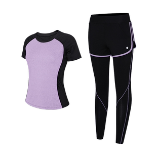 速干健身运动服套装女短袖专业晨跑步衣夏季薄款健身房瑜伽服2025