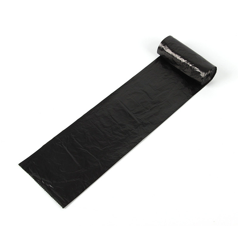 定制45*55黑色垃圾袋家用塑料袋一次性日用品25只平口垃圾袋加厚