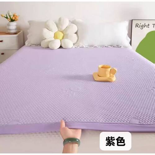 【小熊冰豆豆软凉席】凉感丝空调席夏季冰丝席单人1.5双人2米床用