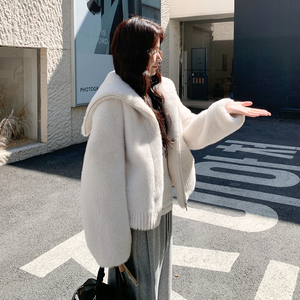 主推现货2025冬季新款宽松显瘦皮毛一体毛毛外套女1525-P195K309图片