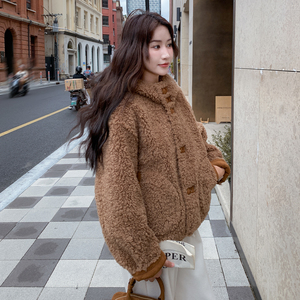 现货主推两面穿2025冬季新款皮毛一体外套女1513-P185K278图片
