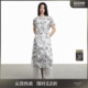 复古印花连衣裙女2026夏季 法式 宽松独特漂亮裙子 DIARY LADY’S