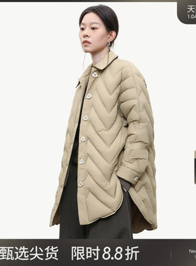 LADY’S DIARY 羽绒服女款轻薄2025秋冬季新款90白鸭绒保暖外套潮