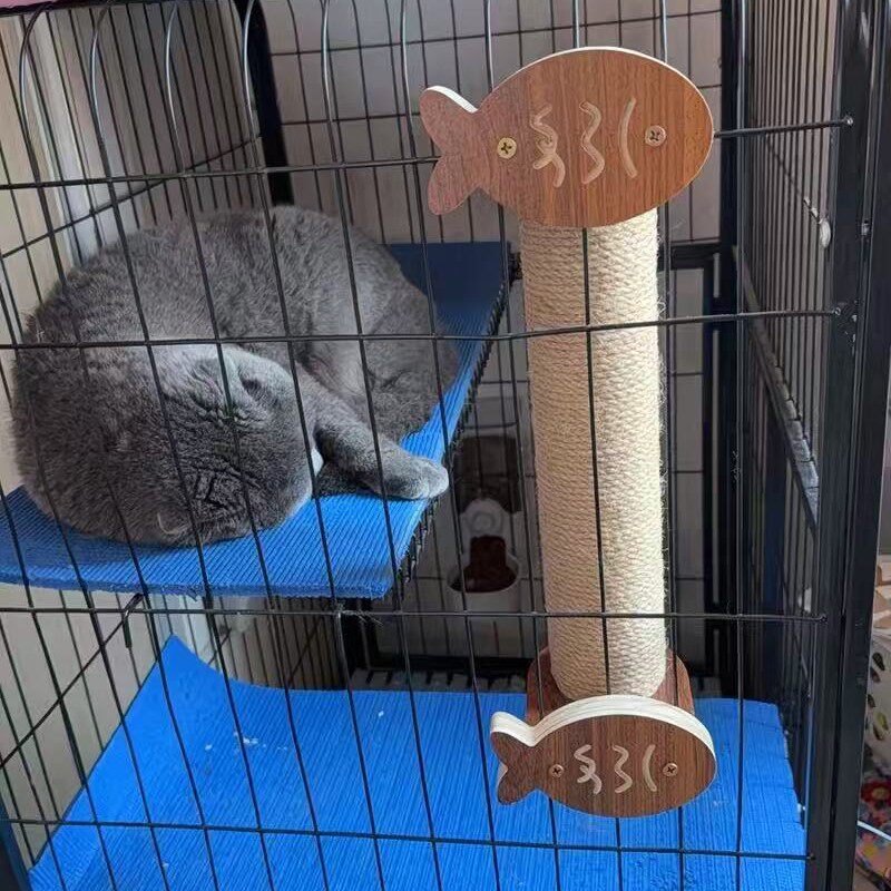 猫玩具猫抓柱猫咪磨爪神器猫笼专用实木多层木制猫爬架加工设计