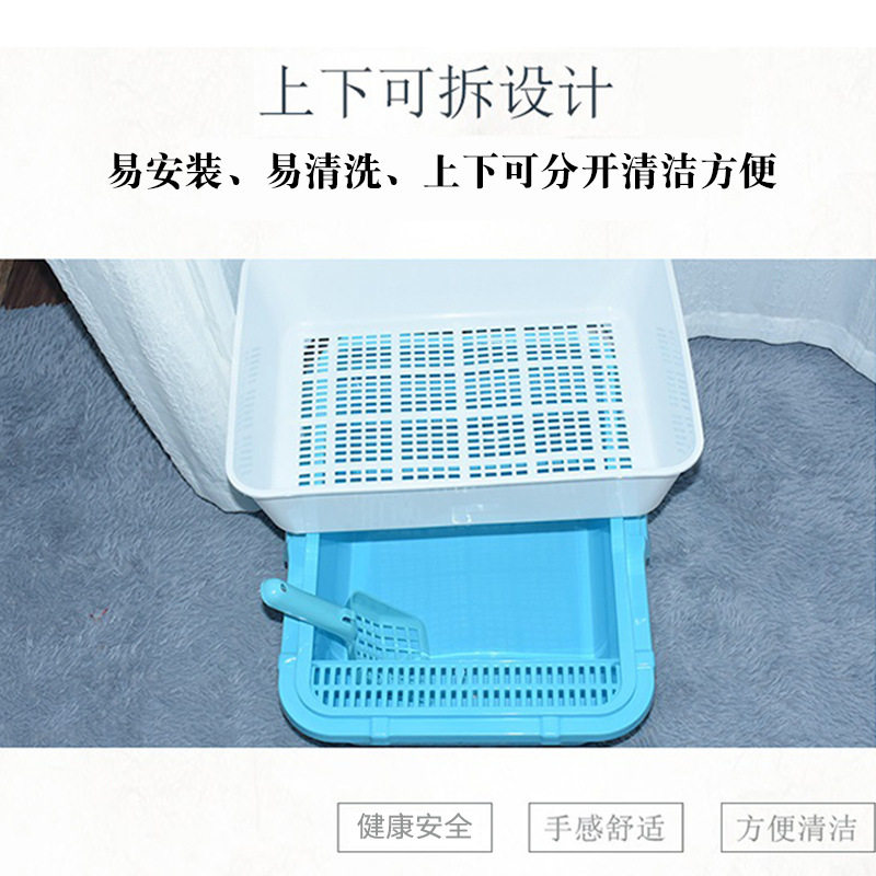 卡罗弗猫砂盆半封闭式大号双层猫砂用猫厕所防外溅猫屎盆厂家批发