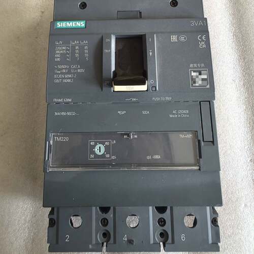 可维修西门子3VA1塑壳断路器3VA1450-5EE32-0AA0议价