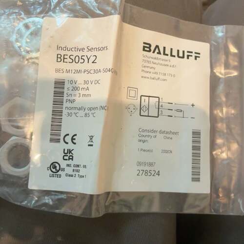 可维修包邮BALLUFF电感式接近传感器BES05Y2议价