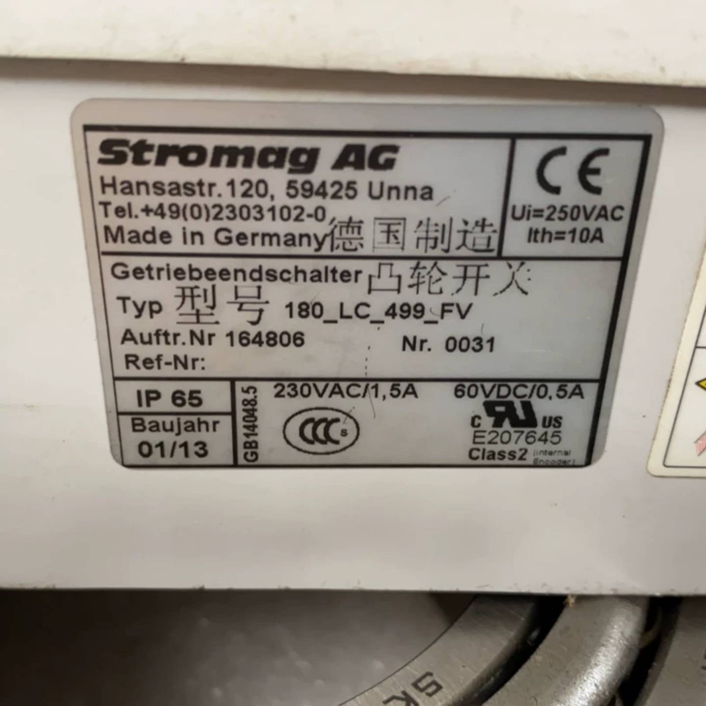 可维修德国stromag AG凸轮开关议价 - 实物图
