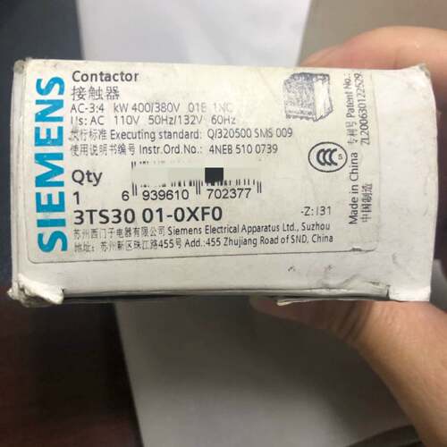 可维修正品 西门子接触器3TS30 01-0XF0西门子接议价