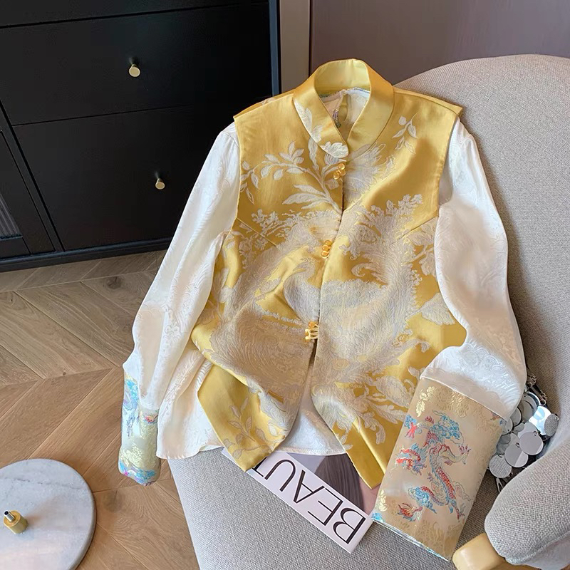 【金灿】国风系列新中式马甲女春秋2025年新款国风女装马夹