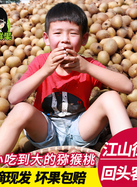 二妞正宗江山徐香弥猕猴桃带箱5斤水果新鲜当季整箱大绿心奇异果