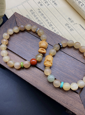 百搭清肝带血手链原创手作羚羊角