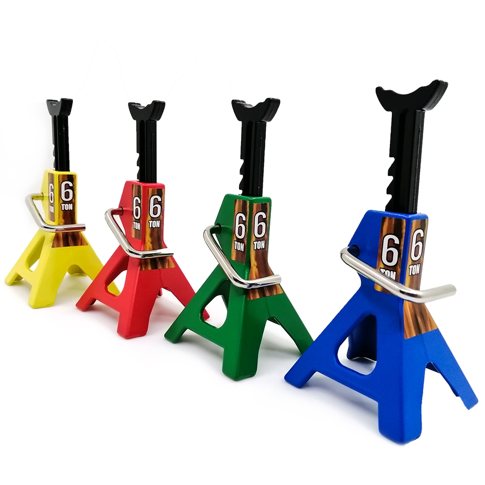 仿真攀爬车金属千斤顶 TRX4 D90 CC01 UDR千斤顶修车架 场景配件