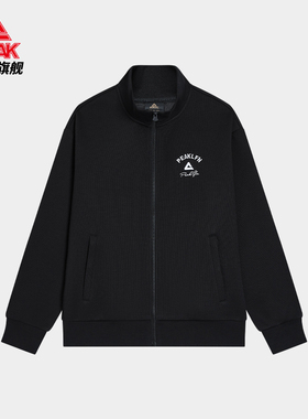 匹克运动外套女2024秋季针织长袖运动夹克外套单衣运动裤FA243008