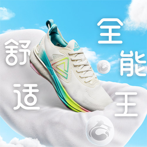 匹克态极6.0跑步鞋2024春轻弹减震透气防滑耐磨休闲跑鞋 ET41677H