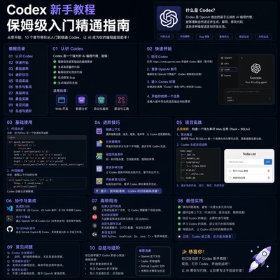 Codex 新手教程 保姆级入门精通指南