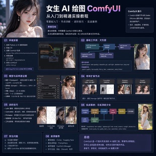 女生 AI 绘图 ComfyUI 从入门到精通实操教程