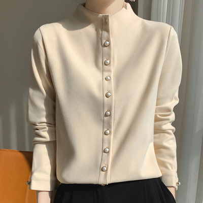 秋冬加厚双面德绒立领长袖