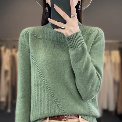 23新款秋冬加厚半高领