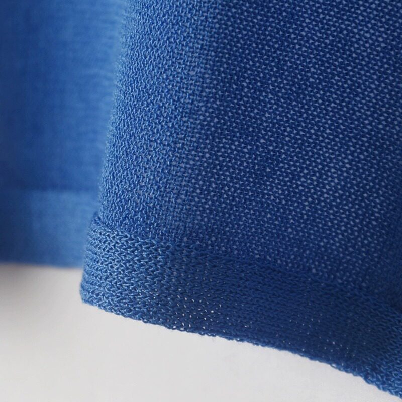 서스펜더 스커트 숄 초박형 쇼트 조끼 아이스 실크 니트 라지 사이즈 아우터 블라우스로 여름 여성 자외선 차단 가디건