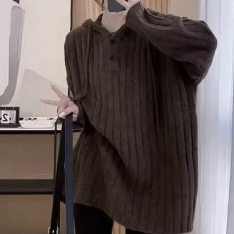 新款爆款宽松加厚针织衫上衣