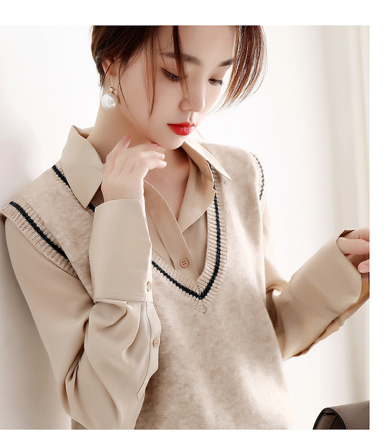 背心内搭衬衫小坎肩无袖针织马甲