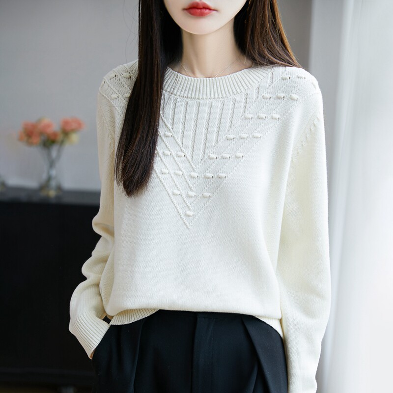 套头针织衫秋冬打底衫长袖宽松