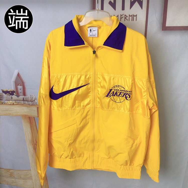 耐克Nike 洛杉矶湖人队男子舒适运动轻便型夹克DR9192-728 DR2338