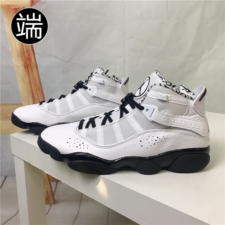 air jordan6 rings六冠王aj6黑白熊猫合体运动篮球鞋男dd5077-107
