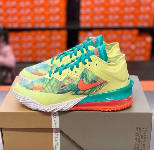 nike耐克lebron 18 low 詹姆斯男气垫篮球鞋 cv7564-300-104-103