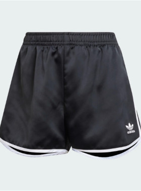 Adidas/阿迪达斯女士黑色透气运动短裤松紧腰百搭休闲裤JD3119