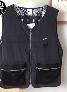 Nike全长拉链开襟篮球棉服马甲