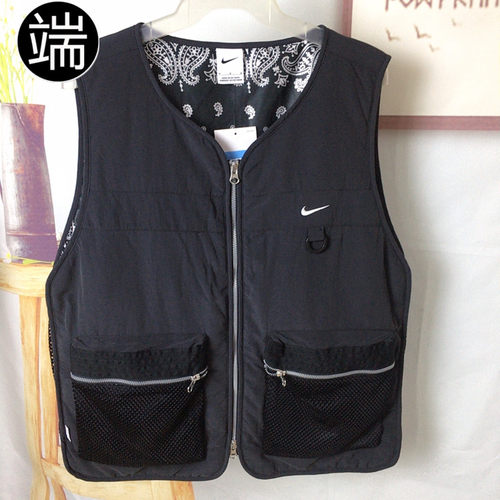 Nike全长拉链开襟篮球棉服马甲